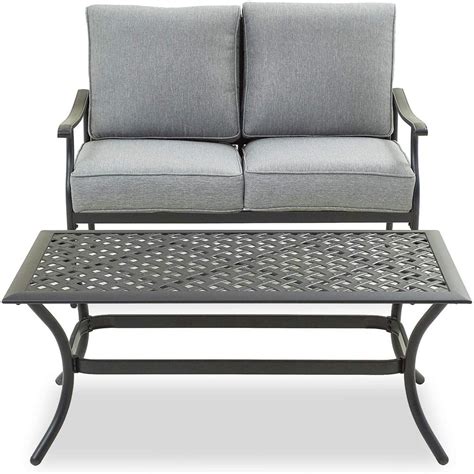 99 (18) Fast Delivery FREE Shipping Get it by Fri. . Metal patio loveseat